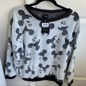 Disney Mickey Mouse Fuzzy Sweatshirt